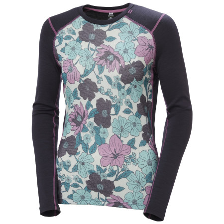 Camiseta funcional de mujer Helly Hansen W Lifa Merino Midw Gra Crew