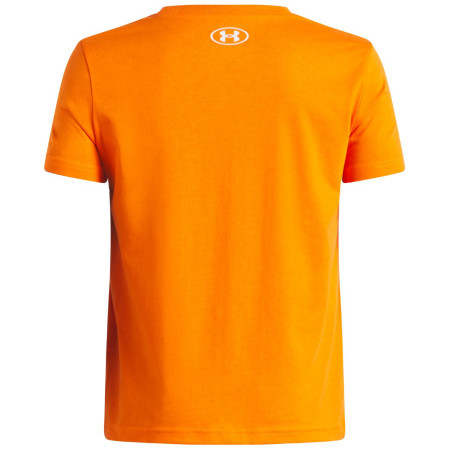 Camiseta funcional para niños Under Armour UA B Logo Wordmark SS Outrageous Orange