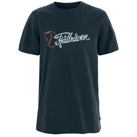 Camiseta de hombre Fjällräven Archive Logo T-Shirt M azul oscuro Dark Navy