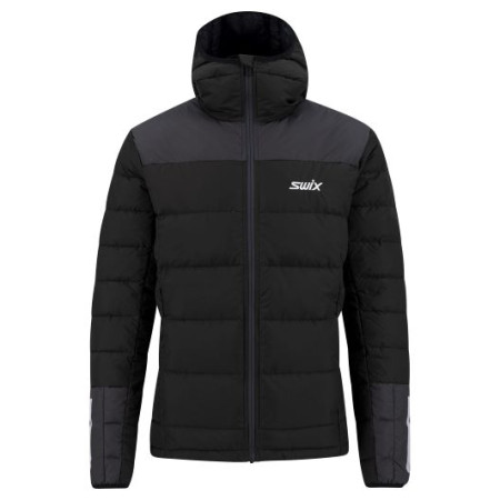 Chaqueta de plumón para hombre Swix Dynamic Down negro/gris Black