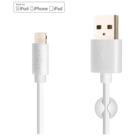 Cable de carga y datos FIXED Datový a nabíjecí kabel FIXED USB/Lightning blanco bílá