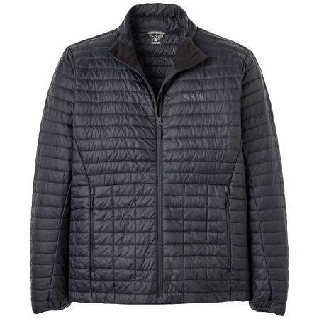 Chaqueta de hombre Rab Microlighter Down Jacket negro