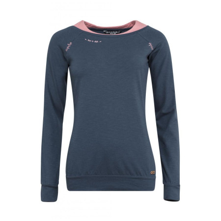 Camiseta de mujer Chillaz Serles 2022 azul oscuro dark blue melange