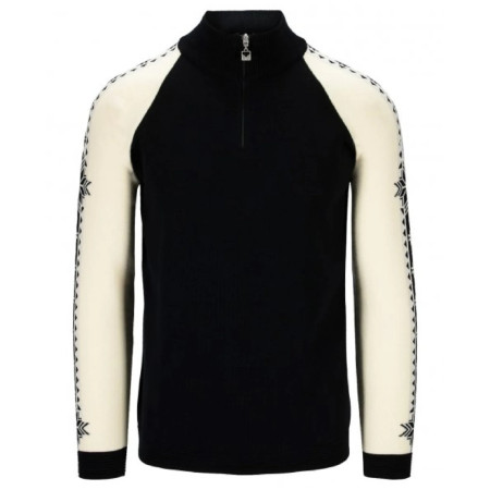 Jersey de hombre Dale of Norway Geilo Masc Sweater negro/blanco Black Offwhite