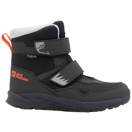 Botas de invierno para niños Jack Wolfskin Polar Bear-B Texapore Mid Vc K - Phantom negro phantom