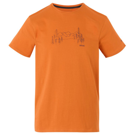 Camiseta de hombre Regatta Breezed V naranja Fox