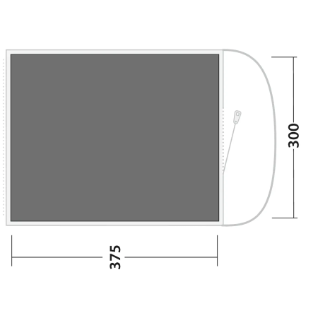 Suelo debajo de tienda de campaña Outwell Footprint Sky 5