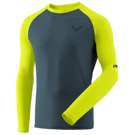 Camiseta funcional de hombre Dynafit Alpine Pro M L/S Tee azul/amarillo 5A31 - ultra yellow/0720