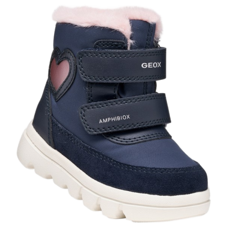 Botas de invierno para niños Geox B Willaboom Girl B A azul/rosa NAVY/OLD ROSE
