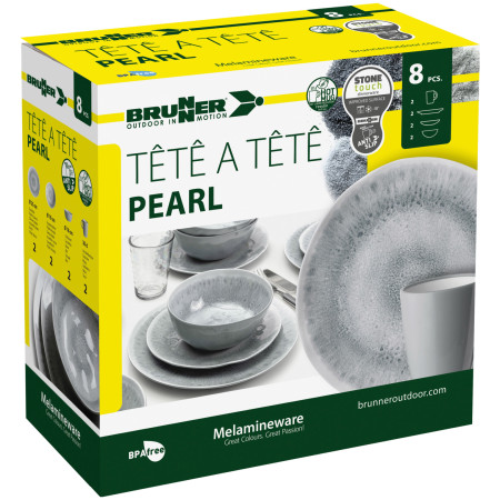 Vajilla Brunner Set tête-à-tête Pearl 8 pcs