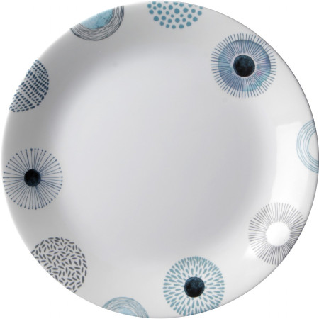 Plato Brunner Dinner plate ø 25 cm White blanco/azul