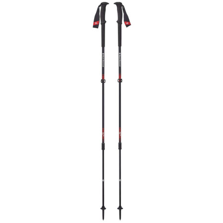 Bastones de senderismo Black Diamond Trail Pro negro/rojo FireRed