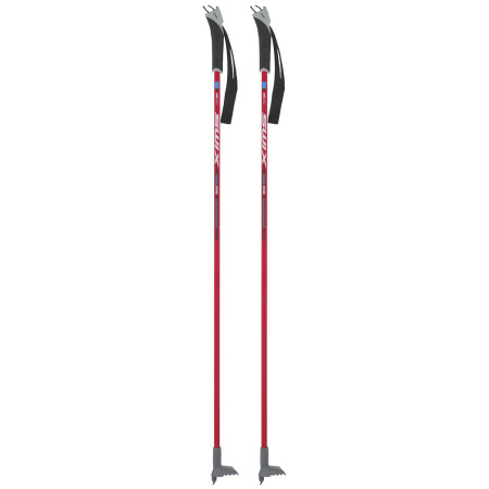 Bastones de esquí aplino para niños Swix Junior Cross rojo Red