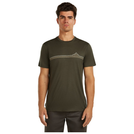 Camiseta de hombre Icebreaker Men Merino 150 Tech Lite SS Tee Range Stripes