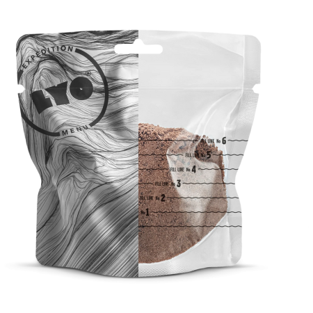 Comida deshidratada Lyo food Pudin de chocolate