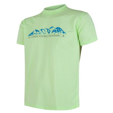 Camiseta de hombre Sensor Coolmax Fresh PT Mountains verde Lightgreen