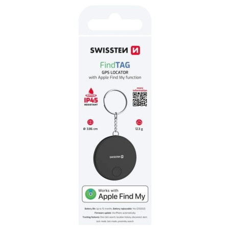 Localizador Swissten FindTag GPS Locator (with Apple Find My function)