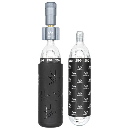 Hinchador Peaty´s Holeshot Co2 Pumpa + Bombičky 2 Ks - Mtb gris Slate