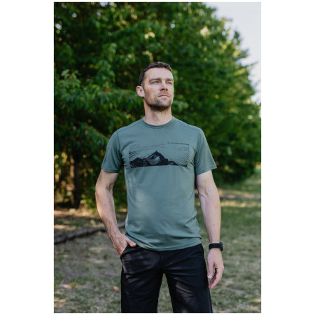 Camiseta de hombre MOOA Merino Lyolite Highlander 150 Short