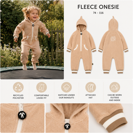 Mono para niños DucKsday Polar Fleece Londen/sand