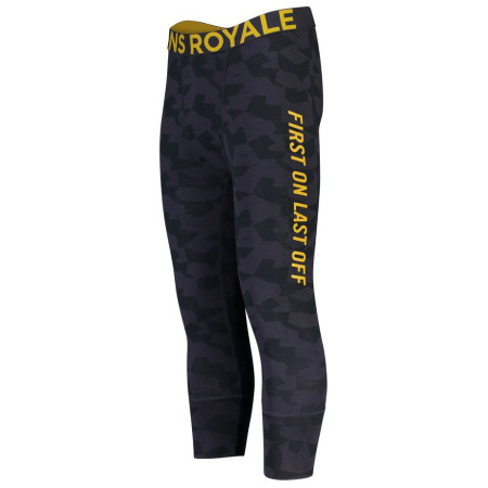 Pantalones de hombre Mons Royale Shaun-off 3/4 Legging gris/amarillo IronCamo