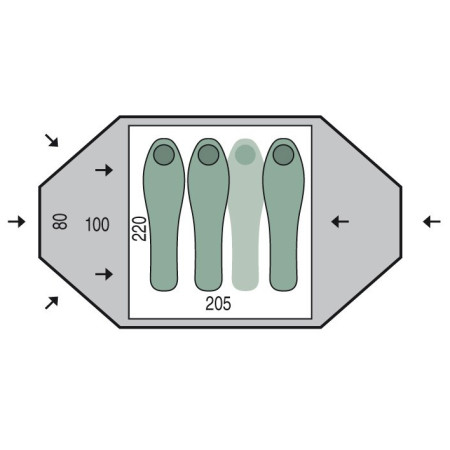 Tienda de campaña Pinguin Tornado 3