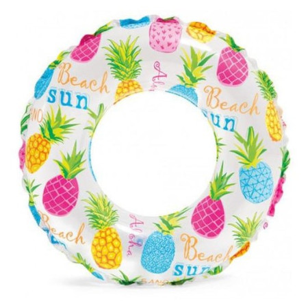 Flotador Intex Lively Print Swim Ring 59230NP blanco