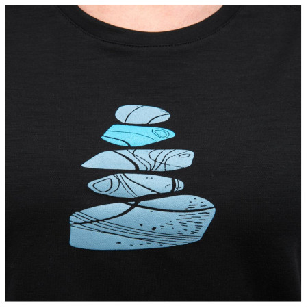 Camiseta de mujer Sensor Merino Blend Stone