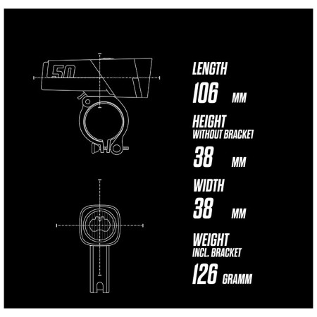 Luz delantera Sigma Aura 50