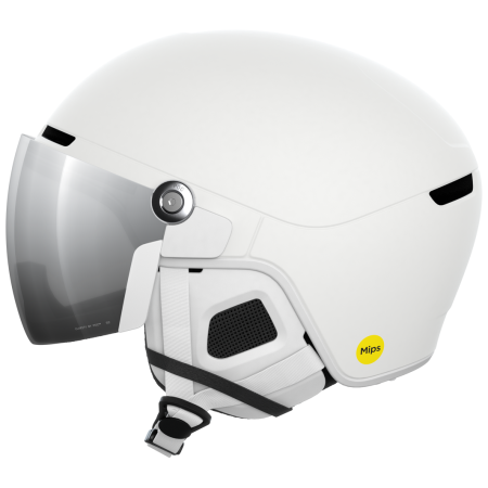 Casco de esquí POC Obex Visor blanco White/Clarity Universal/Partly Sunny/Silver