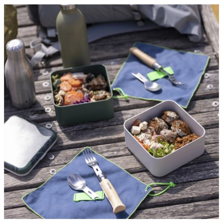 Cubierto Opinel Picnic Plus con tenedor/cuchara/toallita