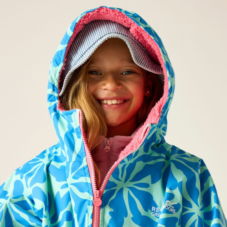 Abrigo impermeable Regatta Junior Waterproof Changing Robe SBluFlPiLem