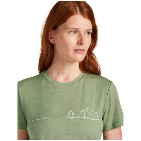 Camiseta funcional de mujer Icebreaker W Mer 150 Tech Lite SS Tee Single Line C