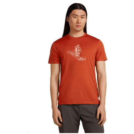 Camiseta de hombre Icebreaker Merino 150 Tech Lite Skiing Yeti