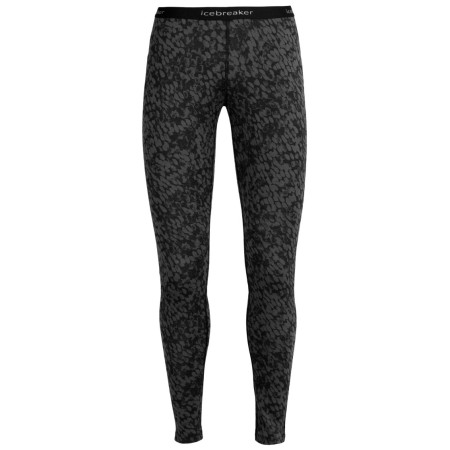 Mallas de mujer Icebreaker 200 Oasis Leggings Forest Shadows negro/gris Black/Aop