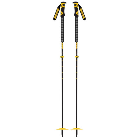Bastones de esquí de travesía K2 Lockjaw Carbon Plus negro/amarillo Black