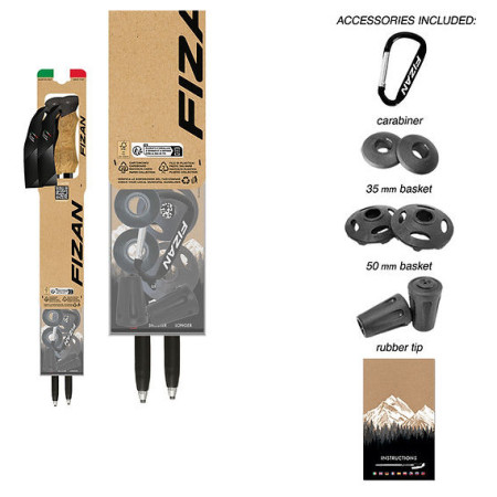 Bastones de senderismo Fizan Compact 4