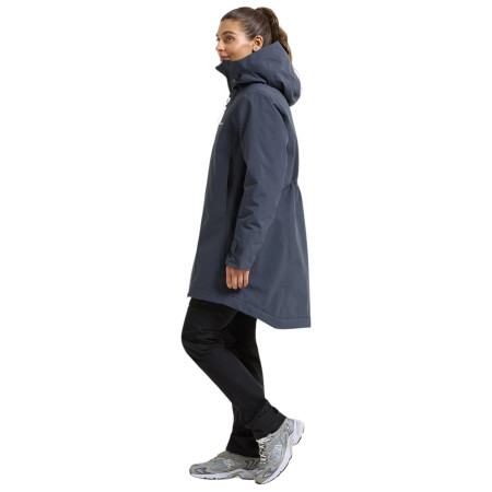 Abrigo softshell para mujer Didriksons Eris Wns Parka turquesa Sleepy Blue