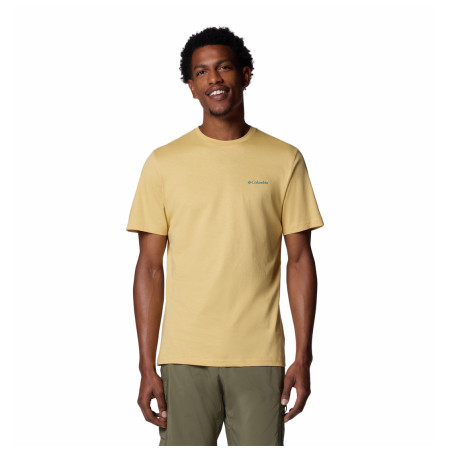 Camiseta de hombre Columbia Rapid Ridge™ Back Graphic Tee II amarillo/verde Sand Dune, Heavenly Horizons