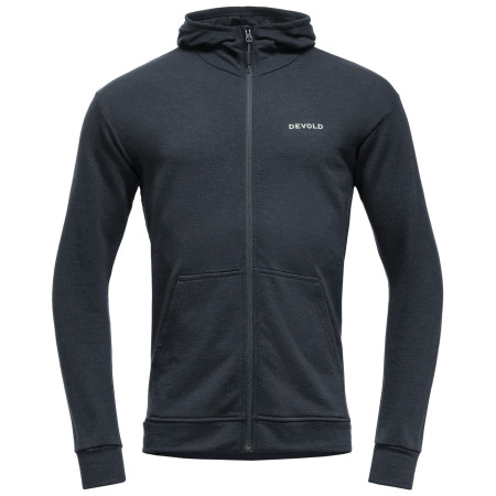 Sudadera funcional de hombre Devold Everyday Zip Hoodie Man negro INK