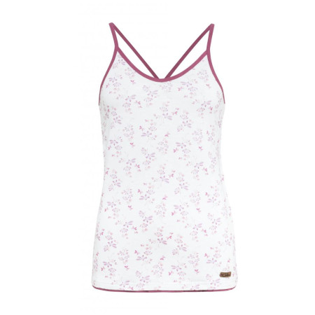 Camiseta sin mangas para mujer Chillaz Massouri Watercolor Floral blanco/rojo white/dry rose