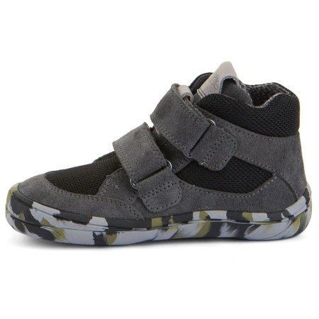 Zapatos barefoot para niños para todo el año Froddo Barefoot Tex Fun Autumn Grey/Black