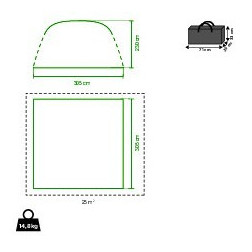 Carpa de fiesta Coleman Air Shelter M
