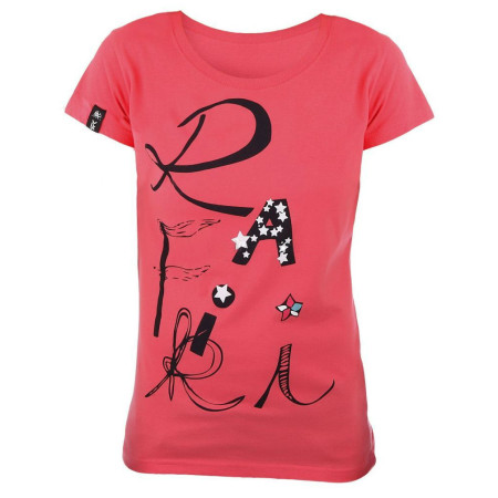 Camiseta de mujer Rafiki Dirt rojo CalypsoColar