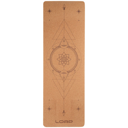 Esterilla de yoga Loap Naveen negro/beige Beige