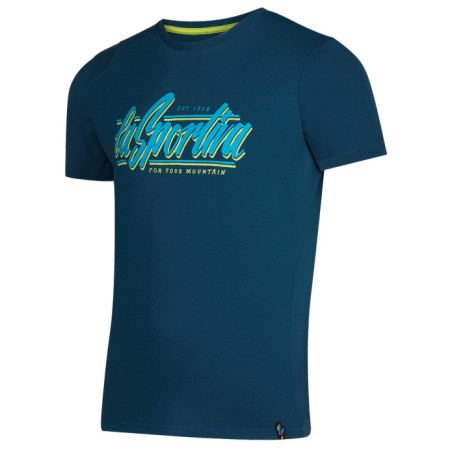 Camiseta de hombre La Sportiva Retro T-Shirt M azul oscuro Storm Blue