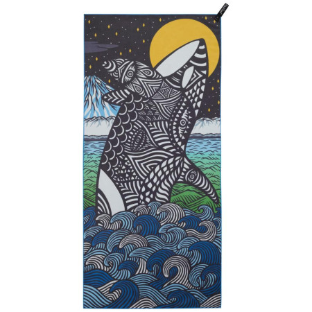 Toalla de secado rápido PackTowl Personal Body gris/azul Orca