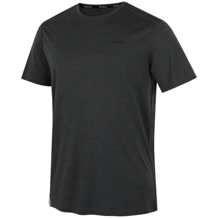 Camiseta de hombre MOOA Merino Lyolite 150 Short negro black melange
