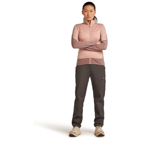 Sudadera funcional de mujer Icebreaker Women Merino Blend 300 RealFleece™ Descender LS Zip