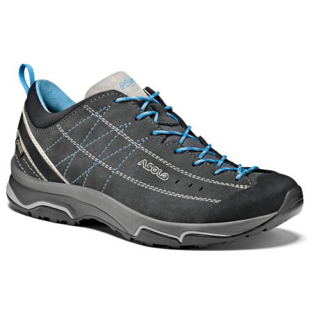 Calzado de senderismo para mujer Asolo Nucleon GV gris/azul graphite/silver/cyan blue/A772